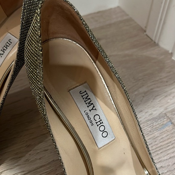 Jimmy Choi gold sparkle heels - Picture 3 of 6